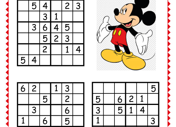 6x6 Mickey Sudoku -1-