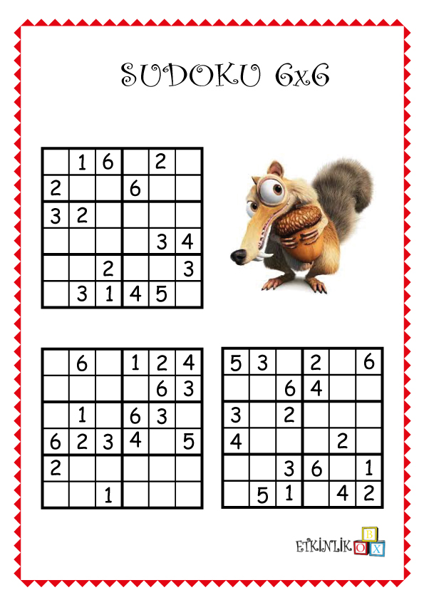 6×6 Sincap Sudoku -1-
