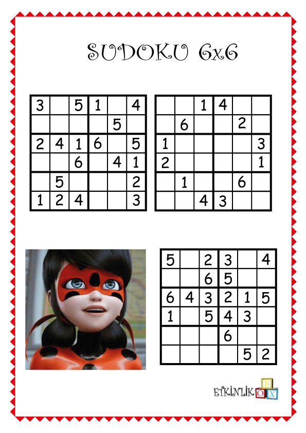 6x6 Uğur Böceği Sudoku -9-