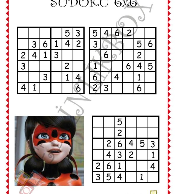 6x6 Uğur Böceği Sudoku -10-f