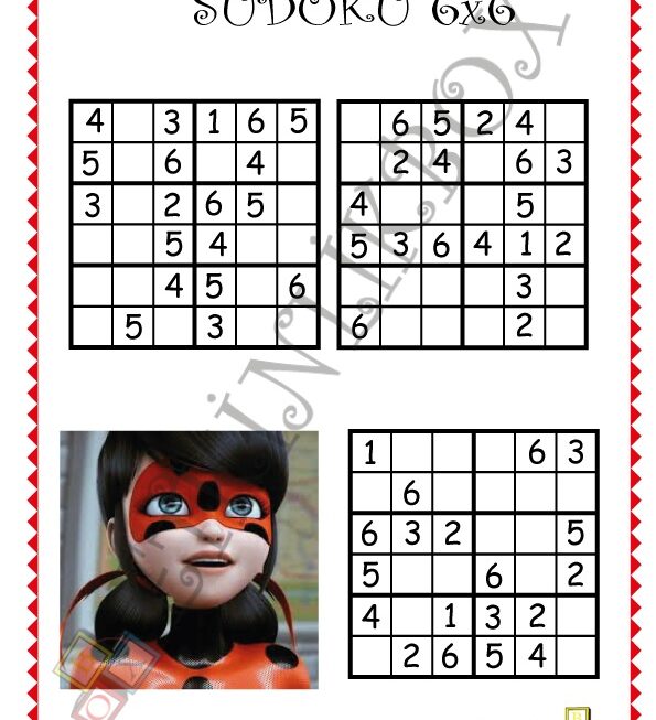 6x6 Uğur Böceği Sudoku -11- filigran