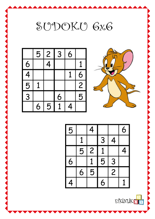 6x6 Jerry Sudoku -3-