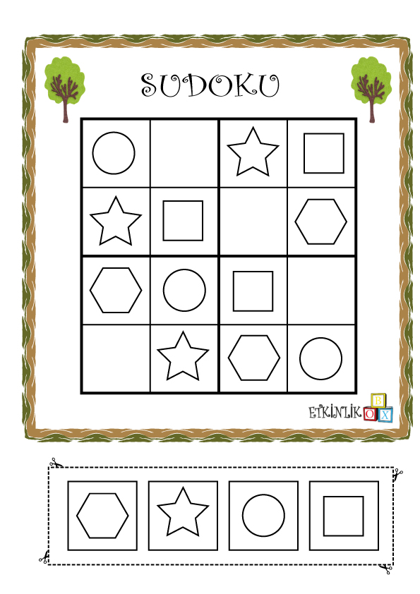 Başlangıç 4×4 Sudoku-4-