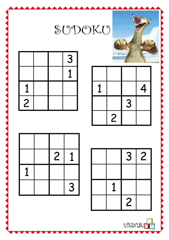 4×4 Sayı Sudoku-5-