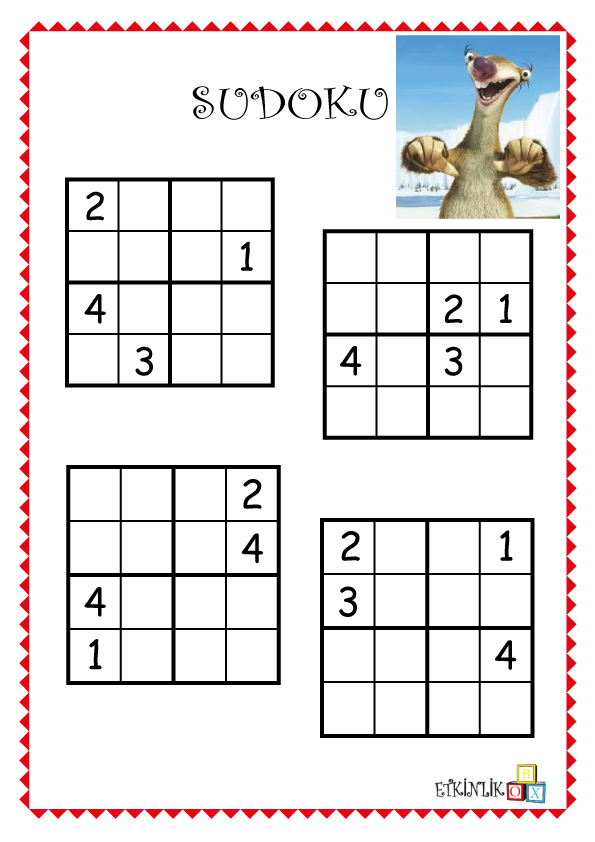 4×4 Sayı Sudoku-6-
