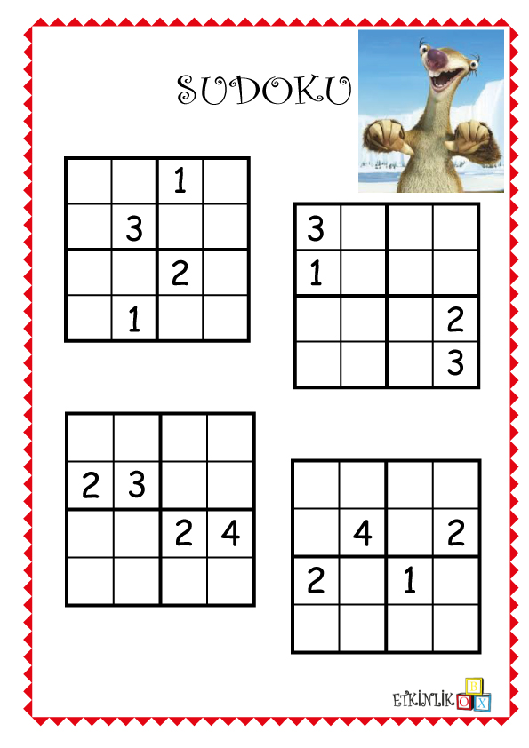 4×4 Sayı Sudoku-7-