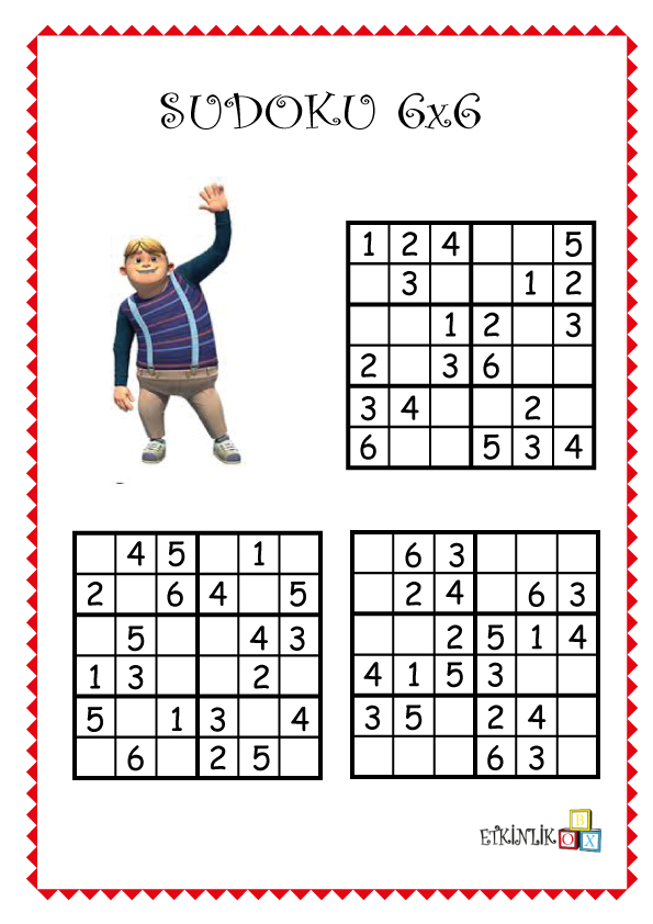 6x6 Hayri Sudoku -1-