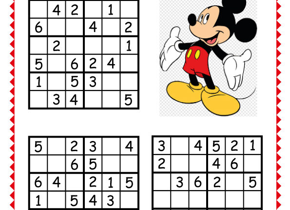 6x6 Mickey Sudoku -3-
