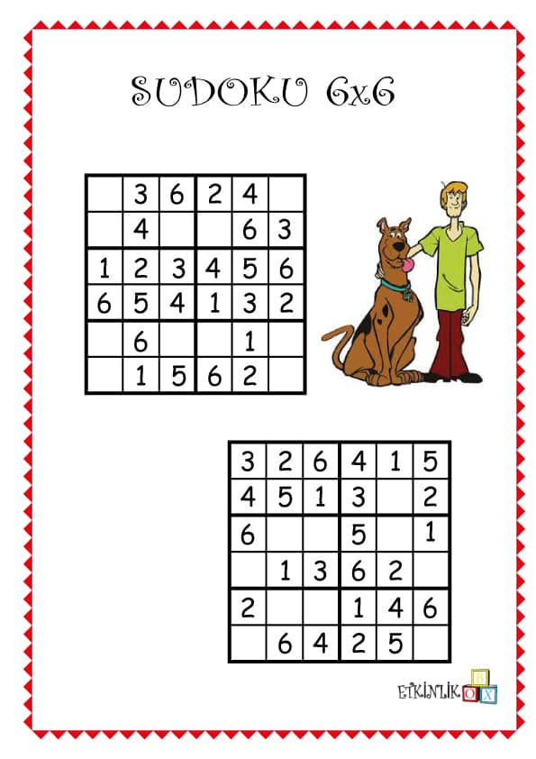 6x6 Scooby Doo Sudoku -1-