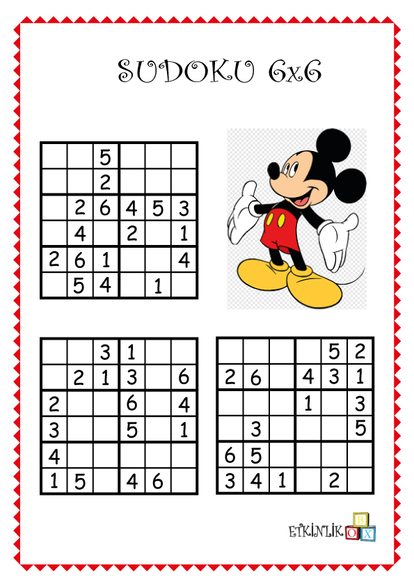 6×6 Mickey Sudoku -4-
