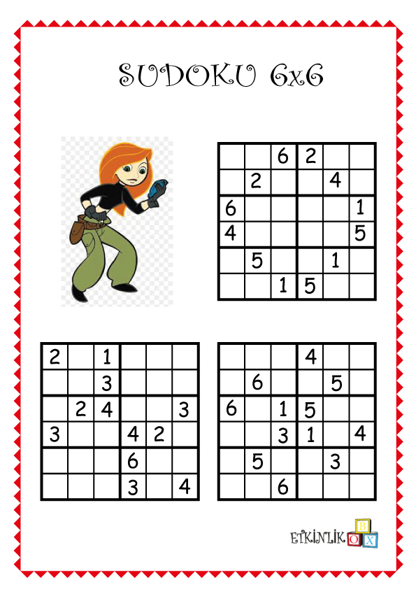 6×6 Kim Possible Sudoku -2-