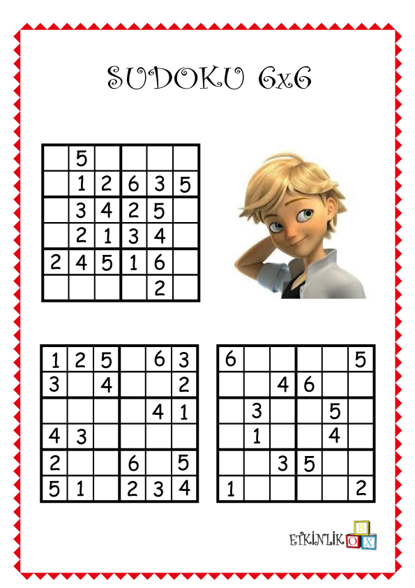 6×6 Kara Kedi Sudoku -6-