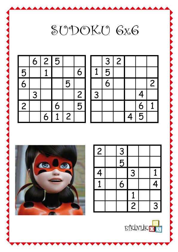 6×6 Uğur Böceği Sudoku -7-