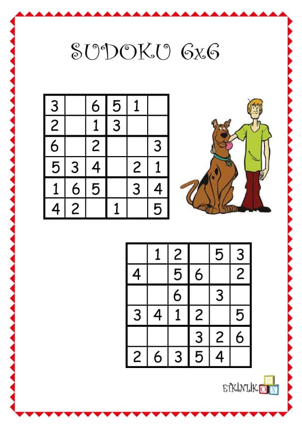 6x6 Scooby Doo Sudoku -3-