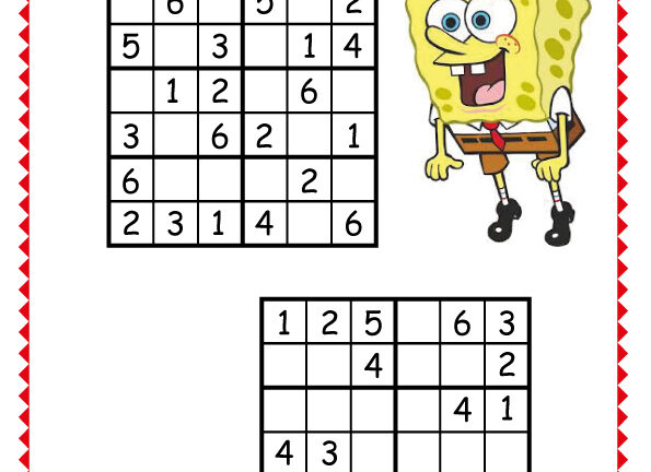 6x6 Sünger Bob Sudoku -2-