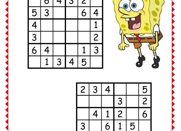6x6 Sünger Bob Sudoku -3-