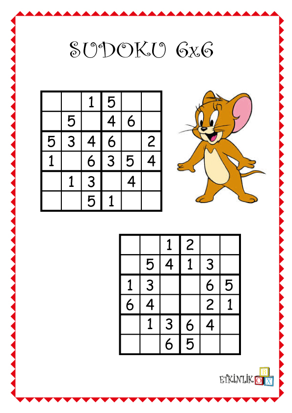 6x6 Jerry Sudoku -2-