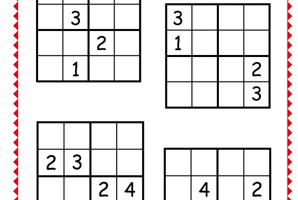 4×4 Sayı Sudoku-7-