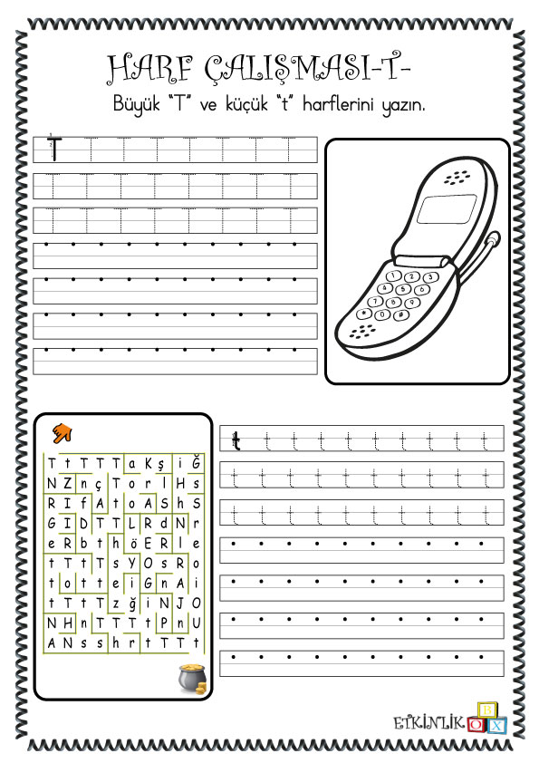 Harf Çalışması -T-