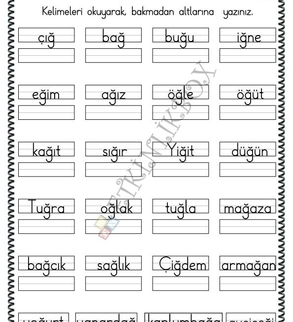 Yazma Çalışması Ğ2 f2