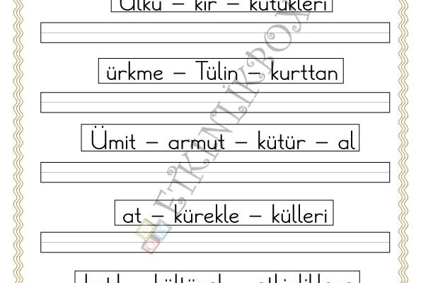 Cümle Kuruyorum -Ü-