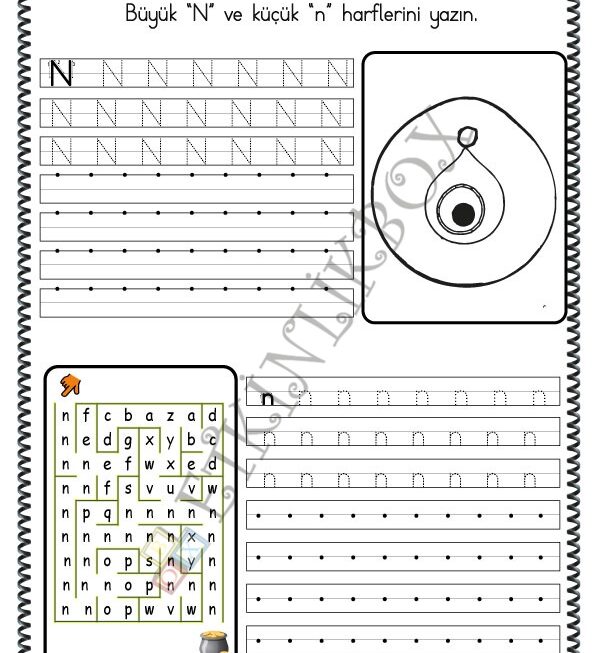 Harf Çalışması -N-f