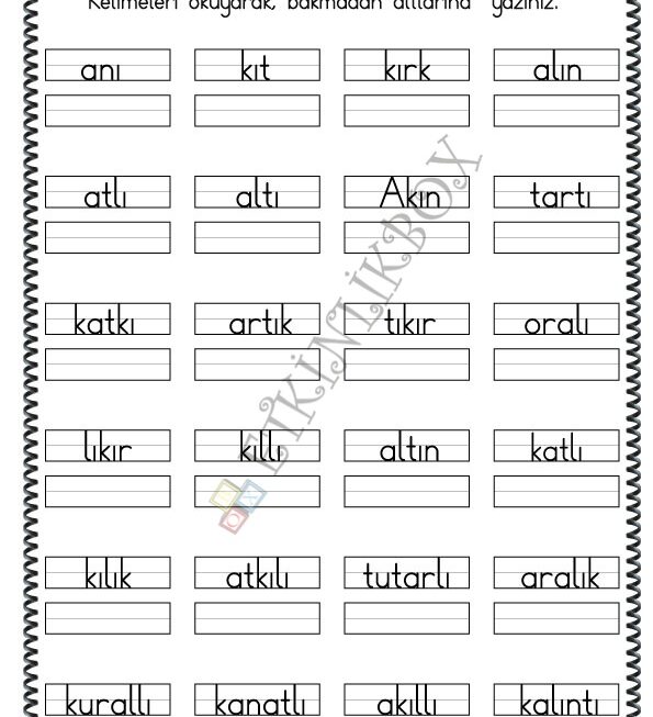 Yazma Çalışması I3f