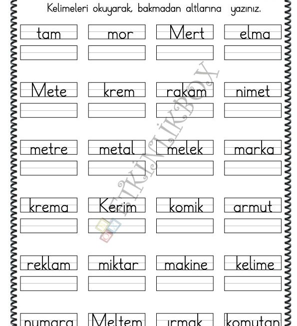 Yazma Çalışması M1f