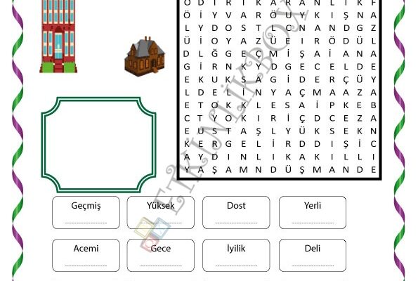 Zıt Anlamlı Kelime Avı-7-