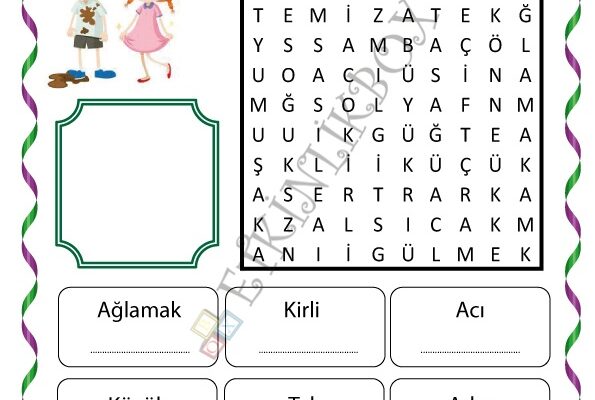 Zıt Anlamlı Kelime Avı-2-