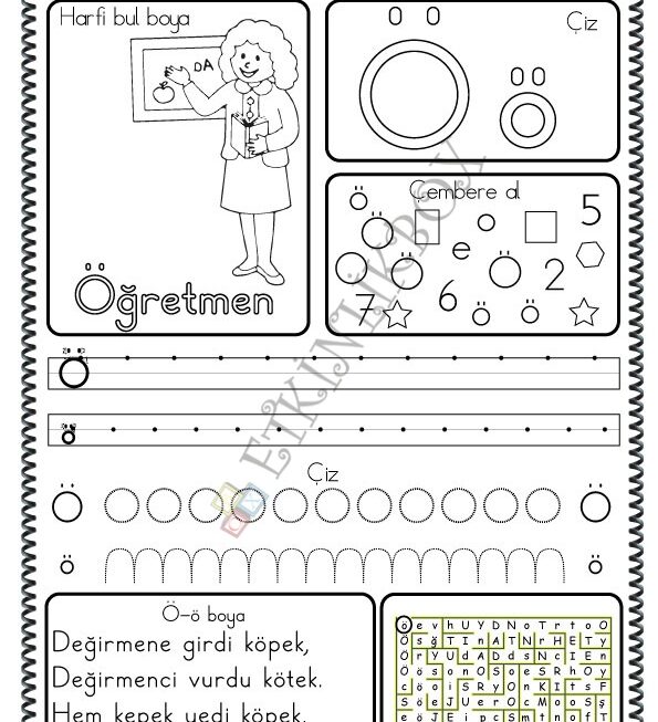 Ö Harf Çalışmasıf