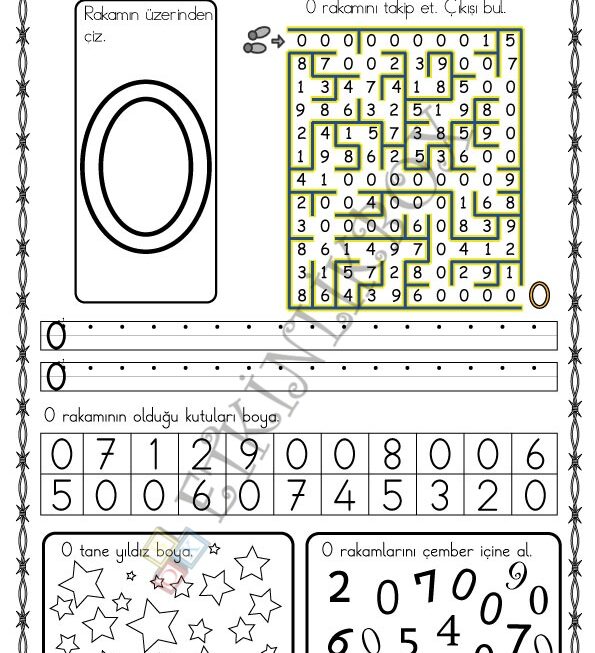 0 Rakam Çalışmasıf