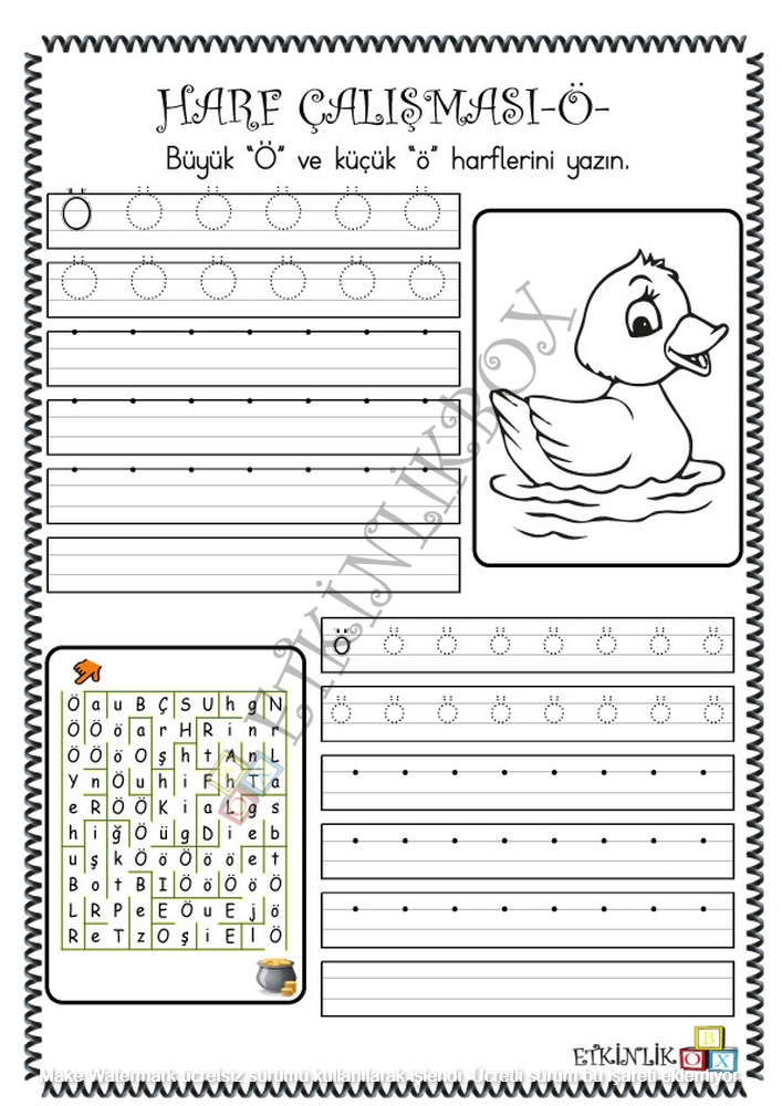 Harf Çalışması -Ö-f