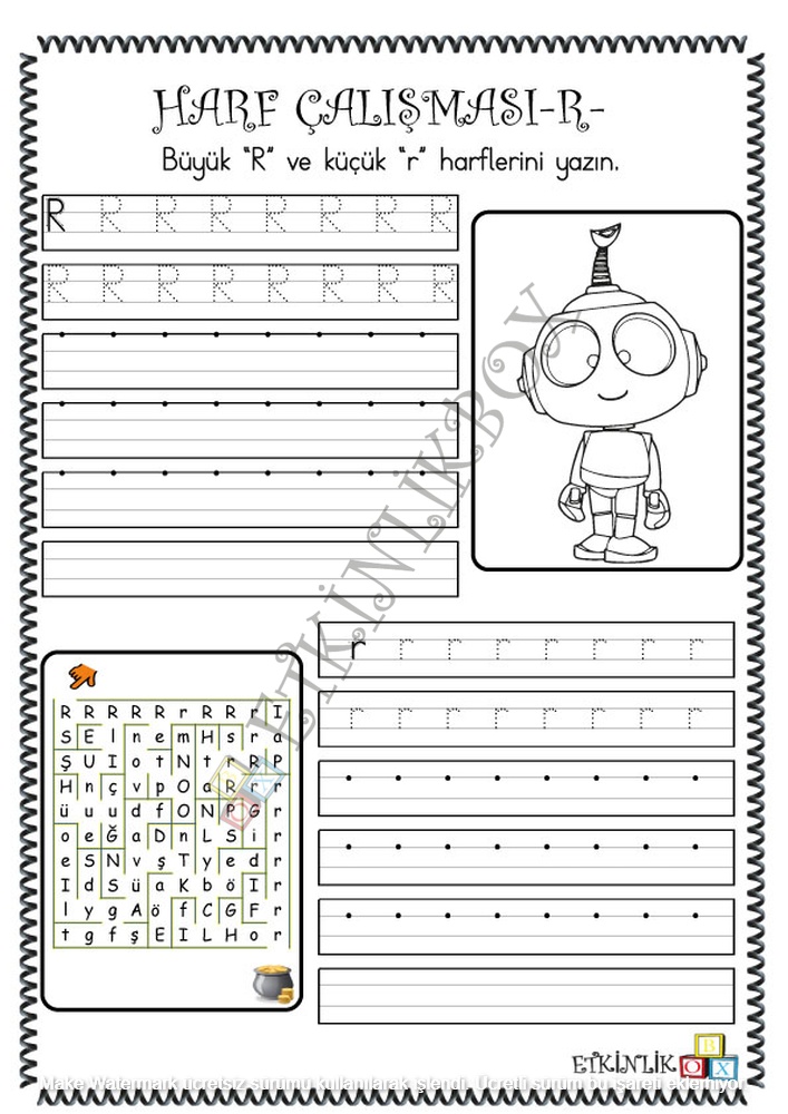 Harf Çalışması -R-f
