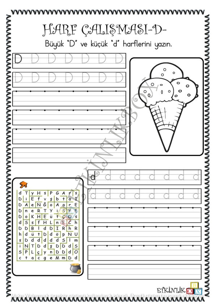 Harf Çalışması -D-f