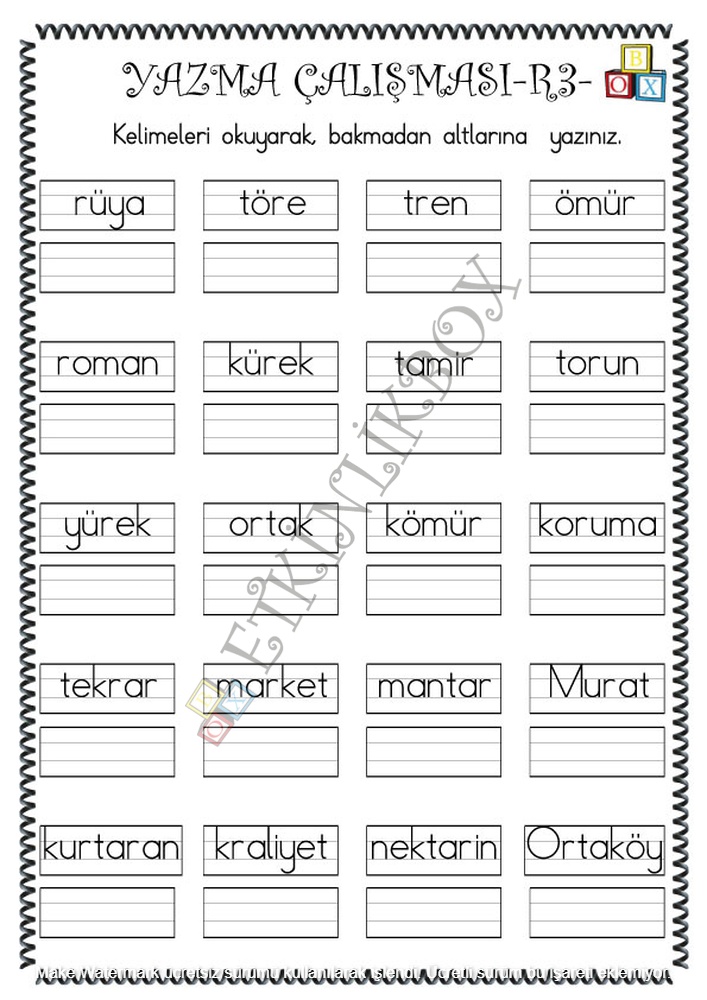 Yazma Çalışması R3f